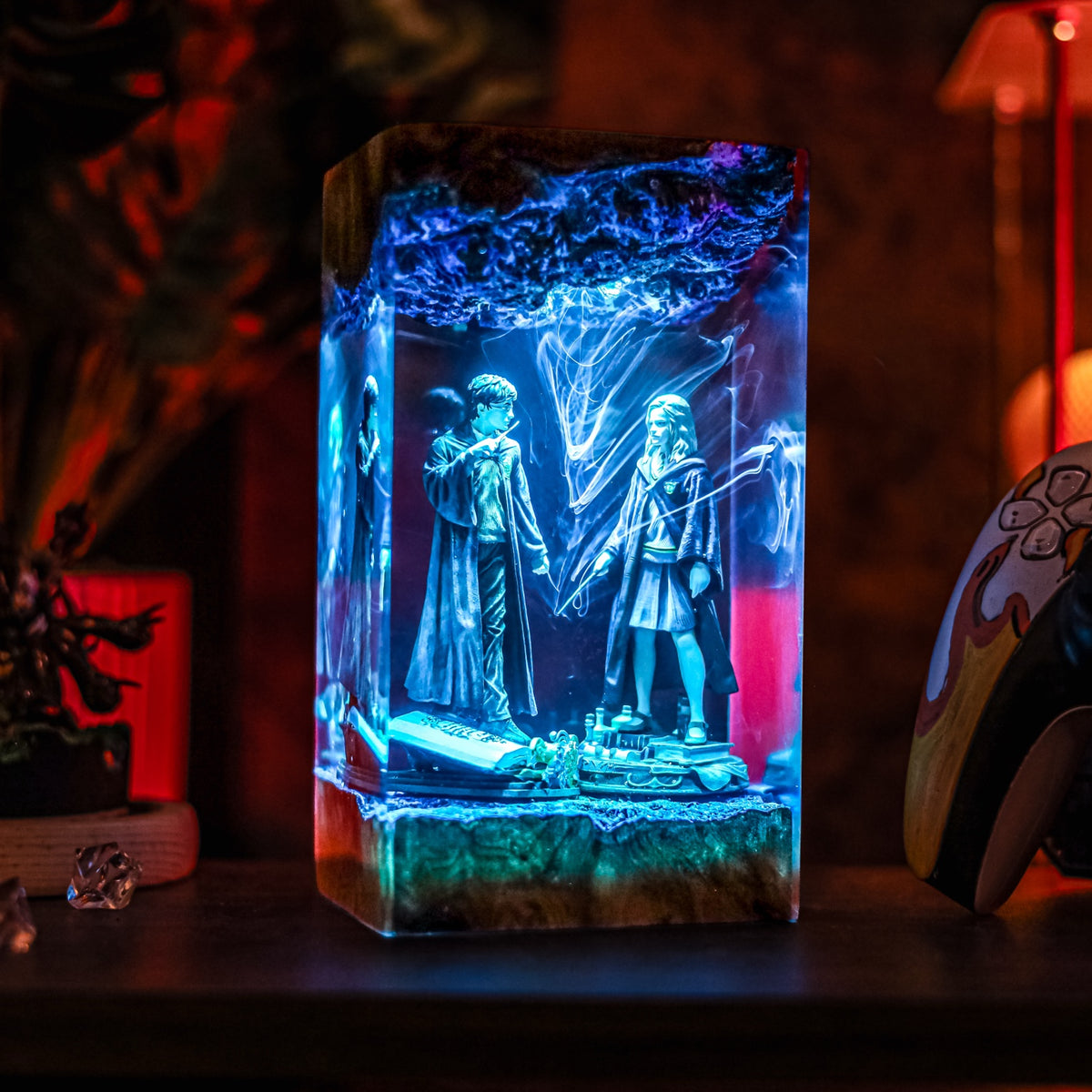 Harry Potter Hermione Granger Resin Lamp | Multicolor LED Glow HarryPotter | Lumiverse Resin