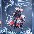Headless Horseman Resin Lamp | Handmade LED | Lumiverse Resin