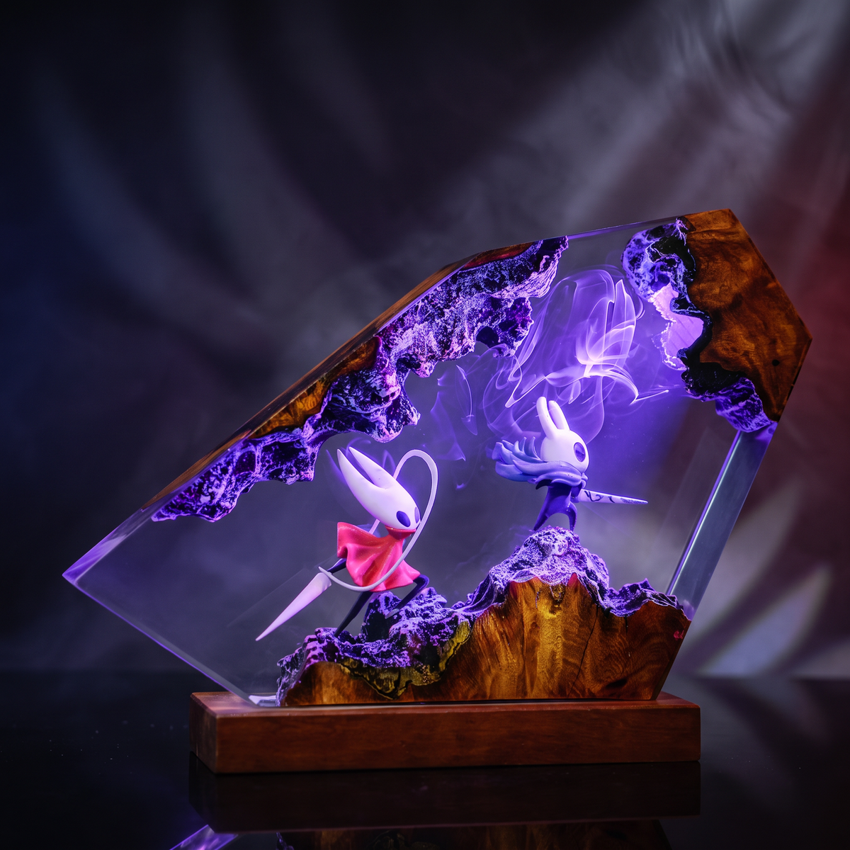 Hornet Silksong Resin Lamp | Handmade LED | Lumiverse Resin