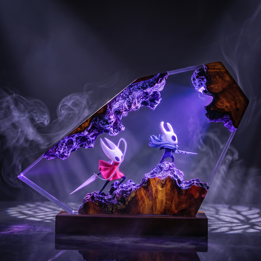 Hornet Silksong Resin Lamp | Handmade LED | Lumiverse Resin