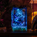 Iguro Obanai Resin Lamp | DemonSlayer Gift | Lumiverse Resin