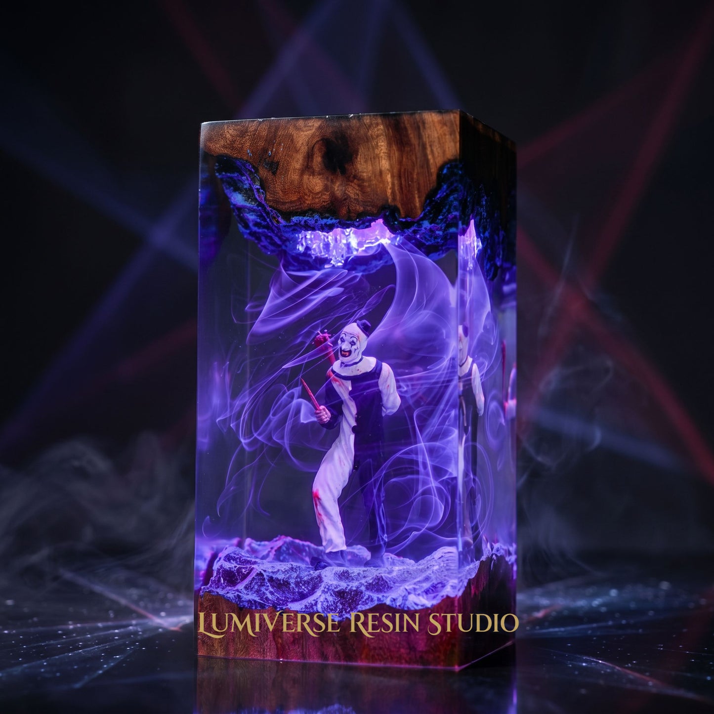 Art The Clown Resin Lamp