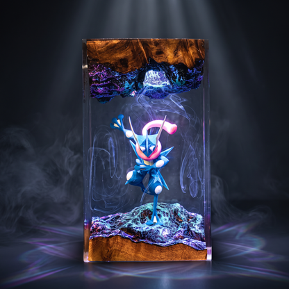 Greninja Resin Lamp Lumi Verseresin Studio