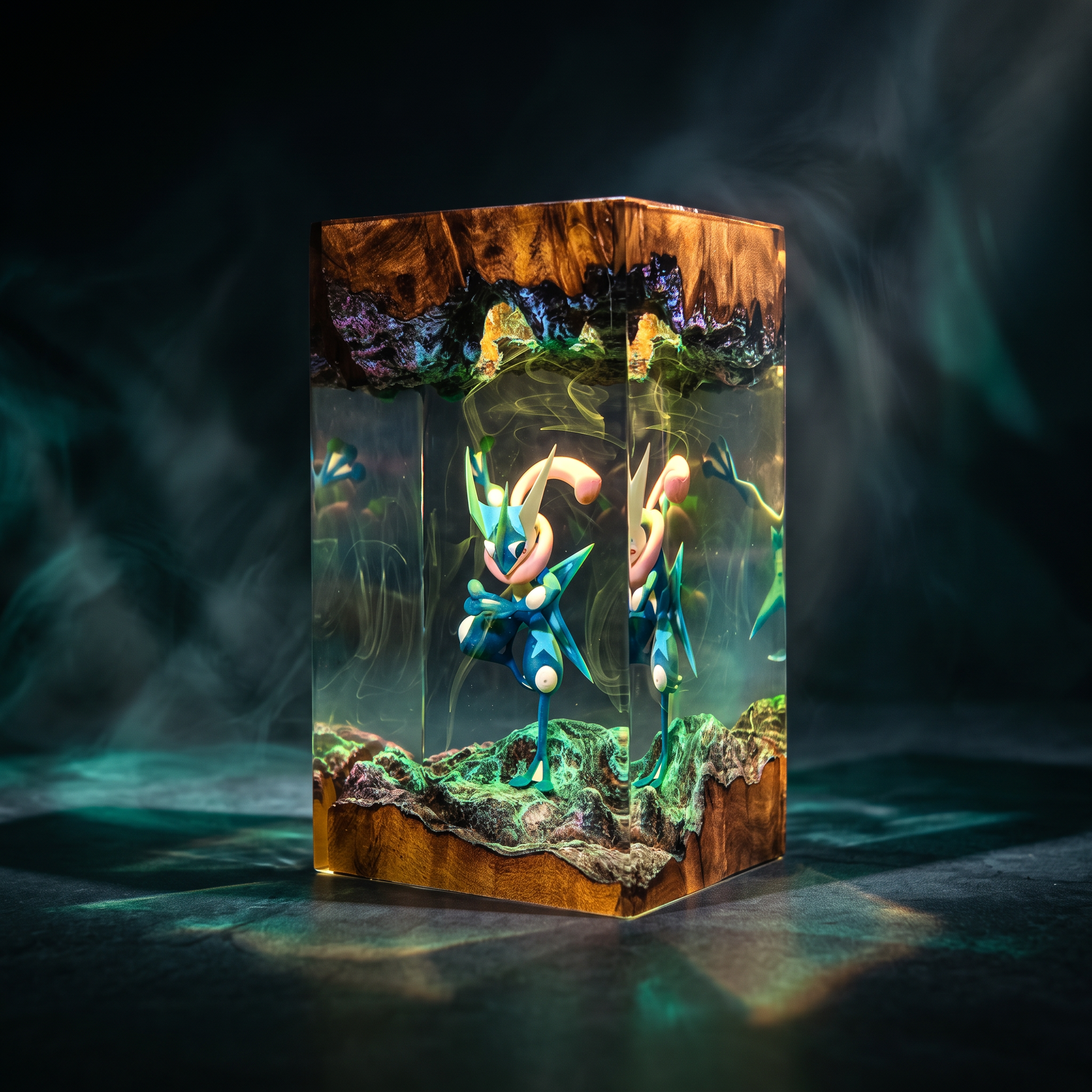 Greninja Resin Lamp Lumi Verseresin Studio