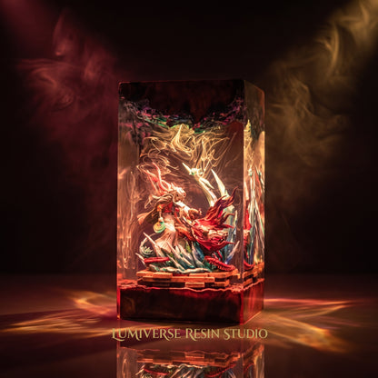 Shinobu Vs Douma Resin lamp - Demon Slayer