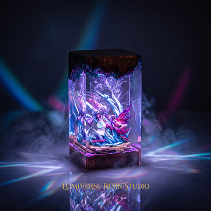 Shinobu Vs Douma Resin lamp - Demon Slayer
