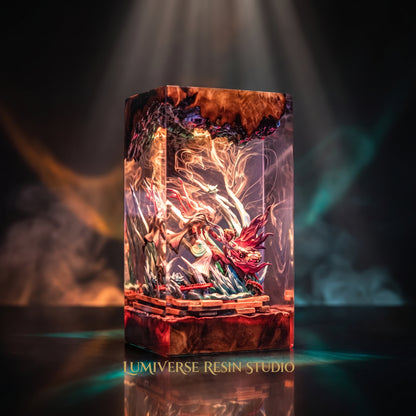 Shinobu Vs Douma Resin lamp - Demon Slayer