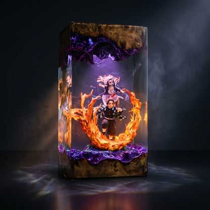 Tanjiro & Nezuko Resin Lamp - Demon Slayer