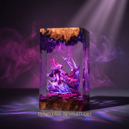 Shinobu Vs Douma Resin lamp - Demon Slayer