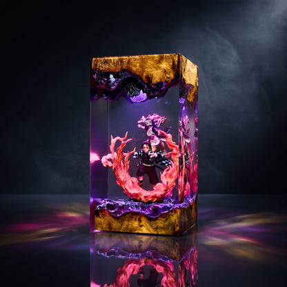 Tanjiro & Nezuko Resin Lamp - Demon Slayer