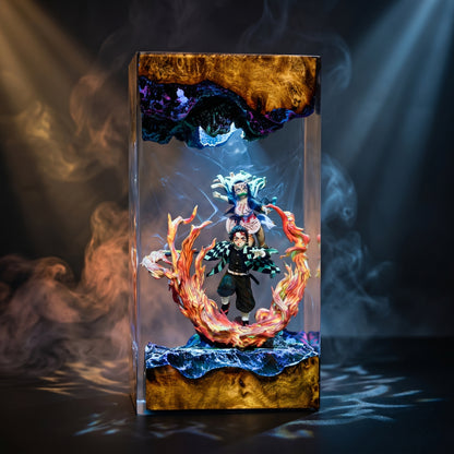 Tanjiro & Nezuko Resin Lamp - Demon Slayer