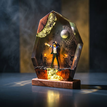 Michael Jackson Disco Resin Lamp