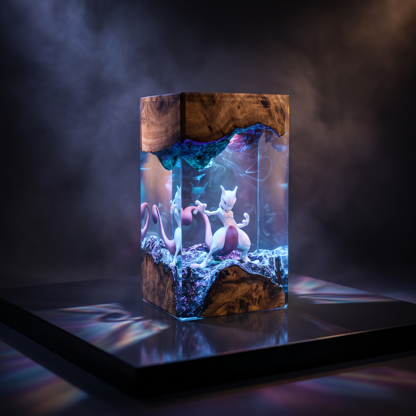 Mewtwo Resin Lamp Lumi Verseresin Studio