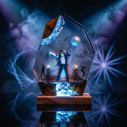 Michael Jackson Disco Resin Lamp