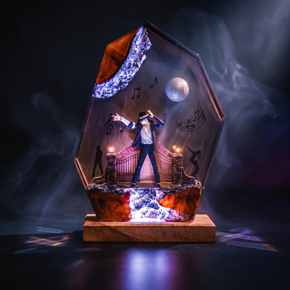 Michael Jackson Disco Resin Lamp
