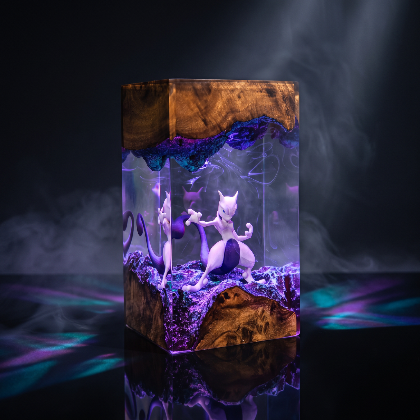Mewtwo Resin Lamp Lumi Verseresin Studio