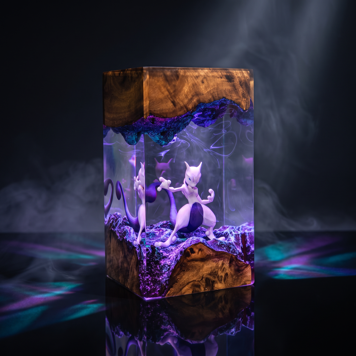 Mewtwo Resin Lamp Lumi Verseresin Studio