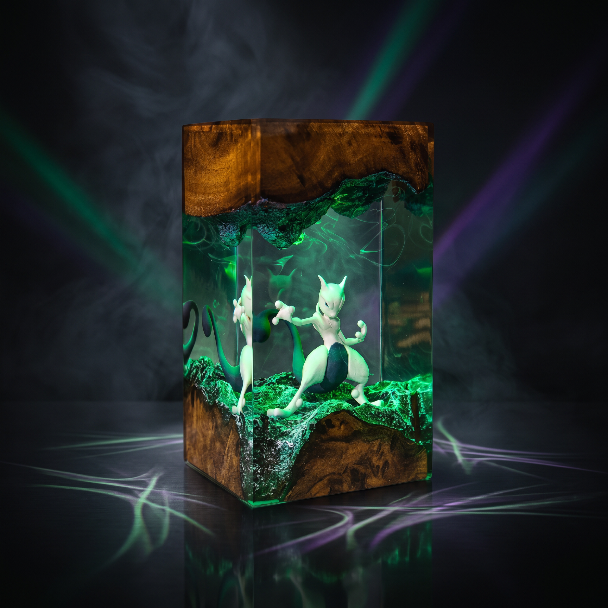 Mewtwo Resin Lamp Lumi Verseresin Studio