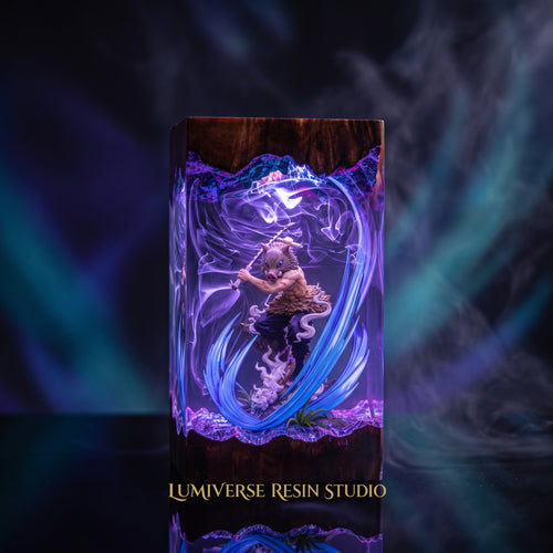 Inosuke Resin Lamp V1  - Demon Slayer