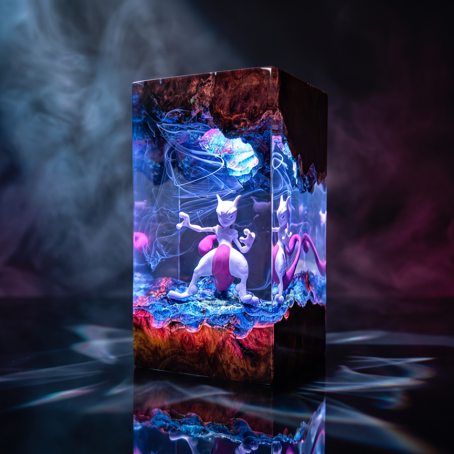 Mewtwo Resin Lamp Lumi Verseresin Studio