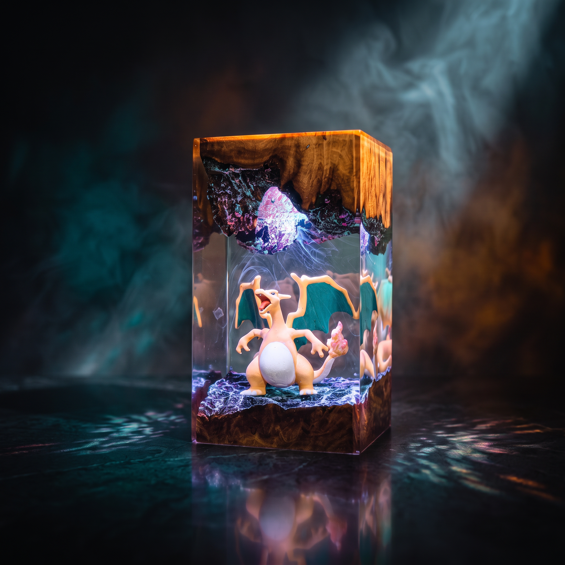 Charizard Pokemon Resin Lamp Lumi Verseresin Studio