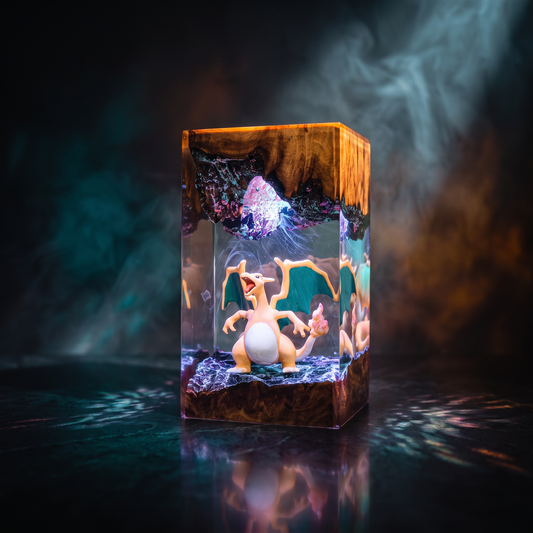 Charizard Pokemon Resin Lamp Lumi Verseresin Studio
