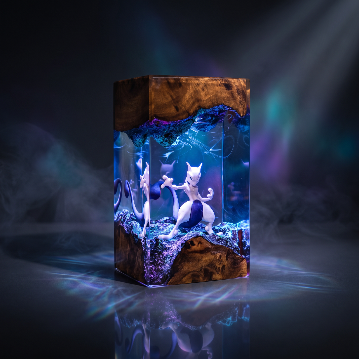 Mewtwo Resin Lamp Lumi Verseresin Studio