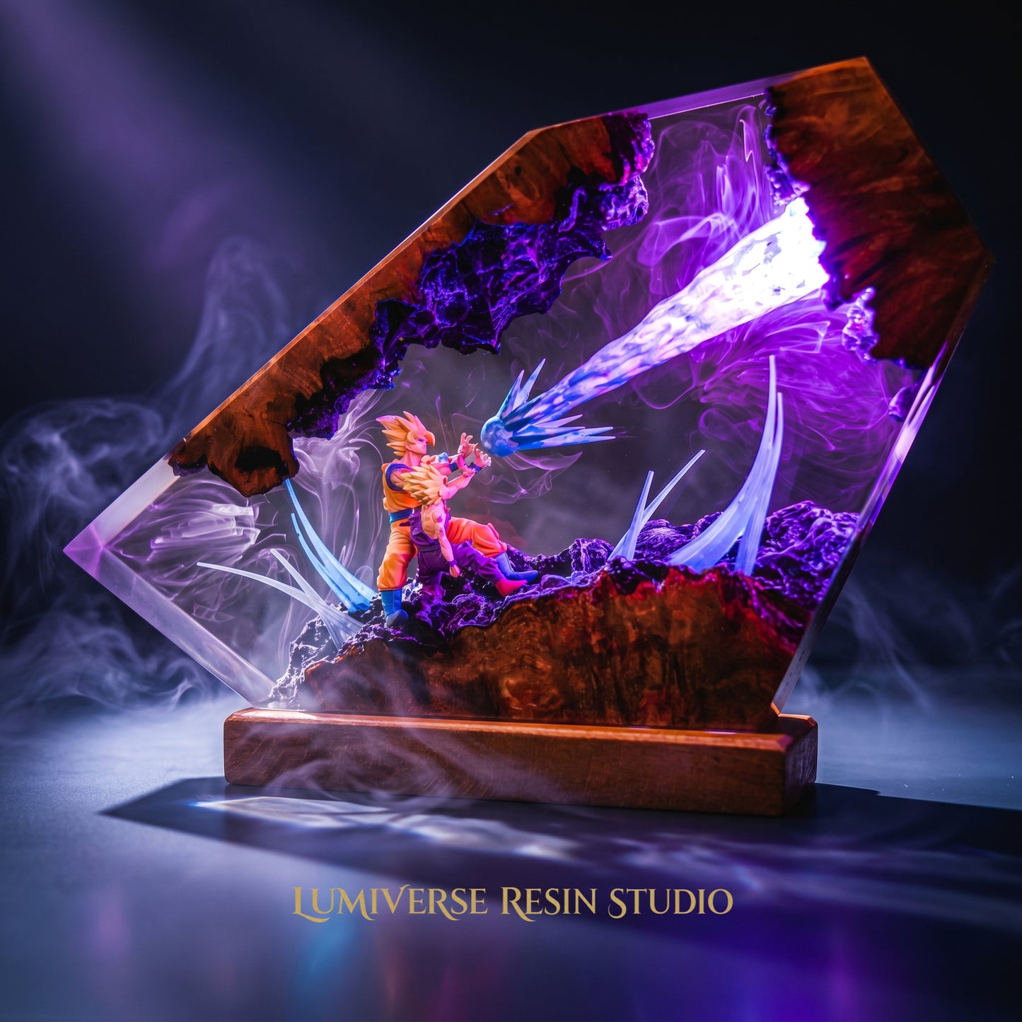 Goku & Gohan Resin Lamp