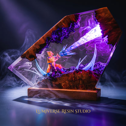 Goku & Gohan Resin Lamp