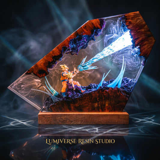 Goku & Gohan Resin Lamp