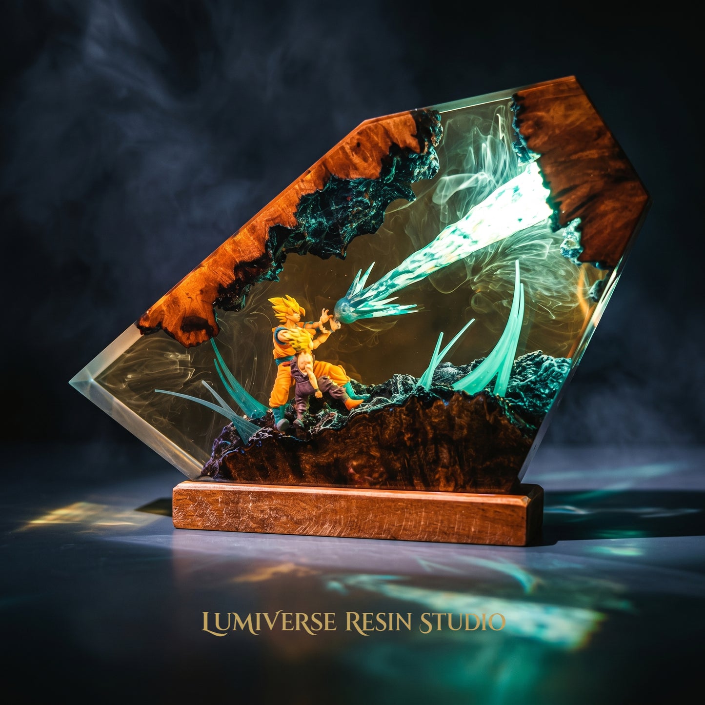 Goku & Gohan Resin Lamp