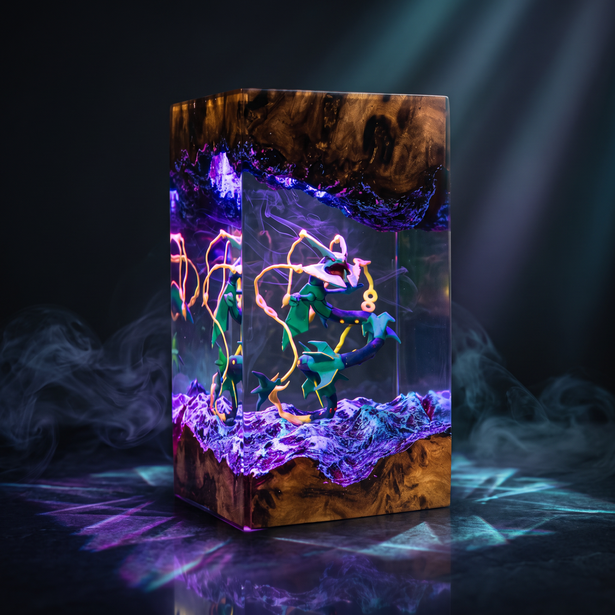 Rayquaza Mega Resin Lamp Lumi Verseresin Studio