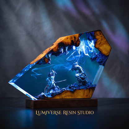 Predator Vs Xenomorph Resin Lamp