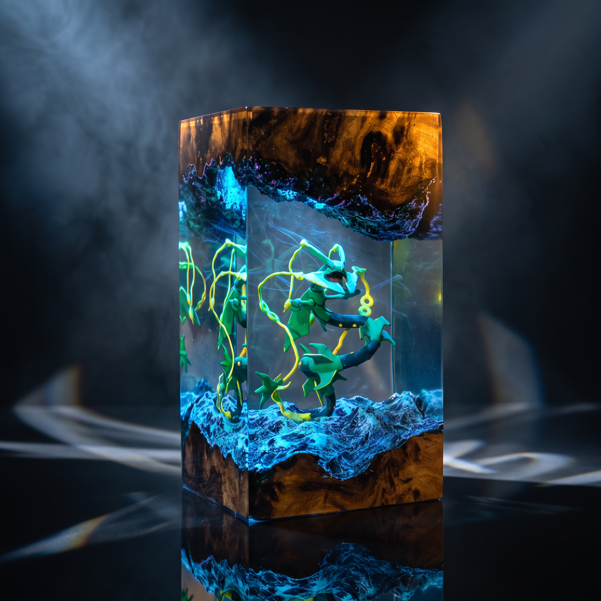 Rayquaza Mega Resin Lamp Lumi Verseresin Studio