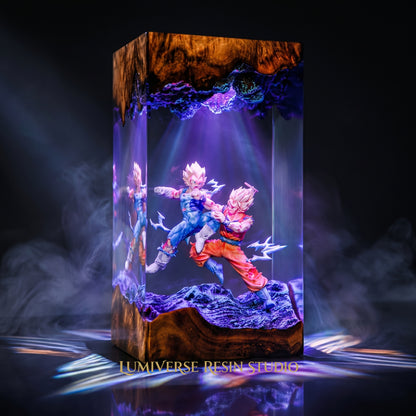 Goku vs Vegeta Resin Lamp - Dragonball Z