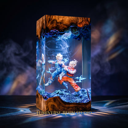 Goku vs Vegeta Resin Lamp - Dragonball Z