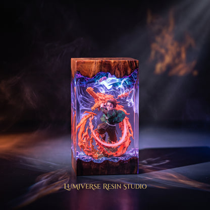 Tanjiro Resin Lamp V1 - Demon Slayer