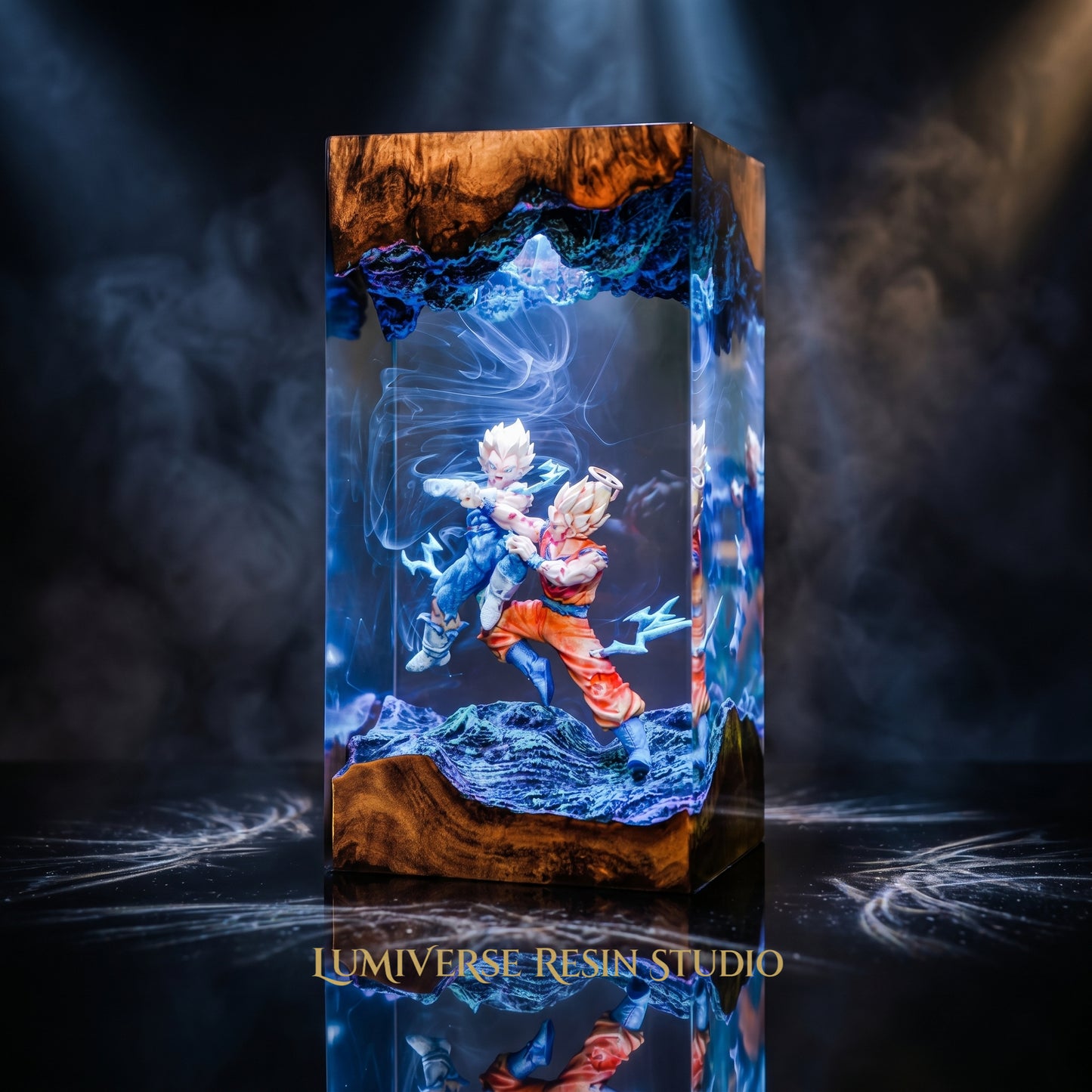 Goku vs Vegeta Resin Lamp - Dragonball Z