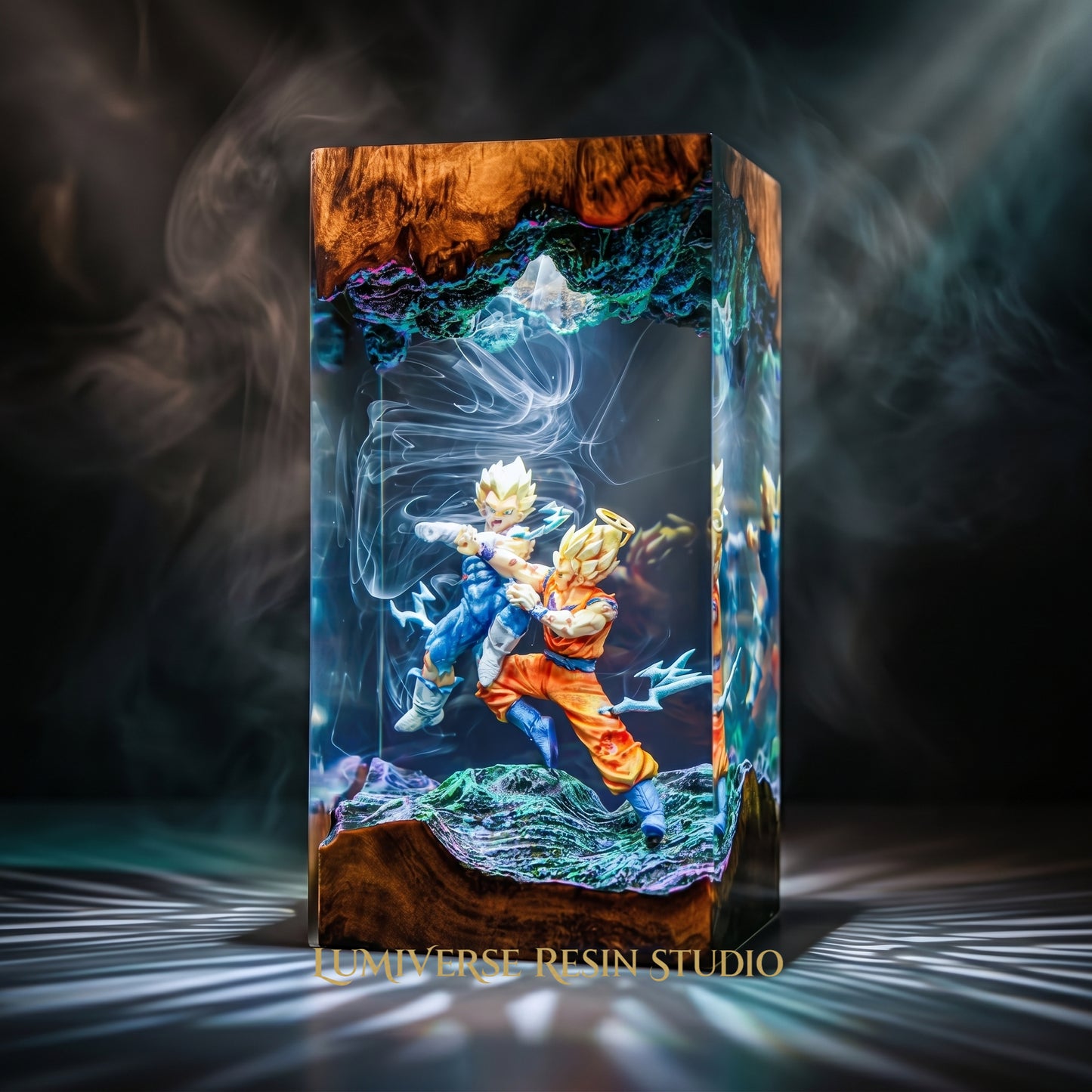 Goku vs Vegeta Resin Lamp - Dragonball Z