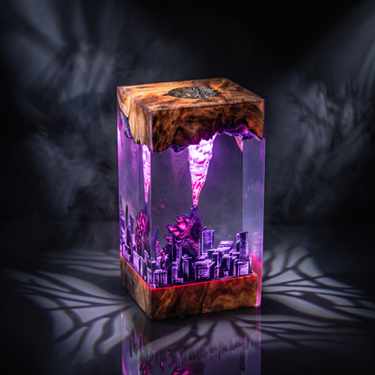 Godzilla V3 Resin Lamp Lumi Verseresin Studio