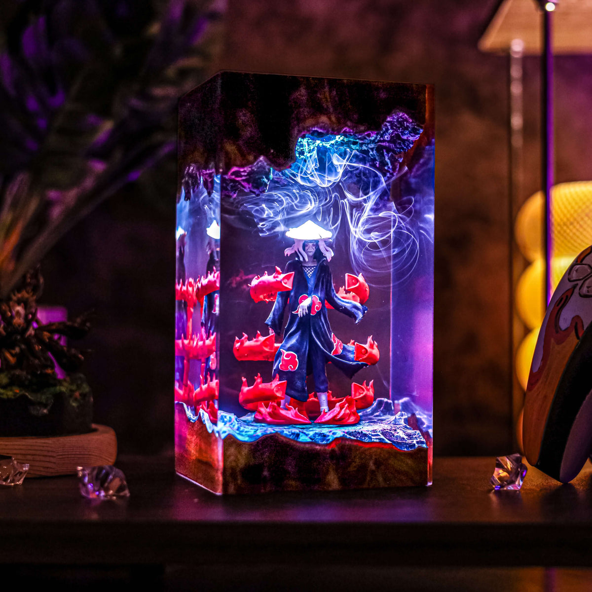 Itachi Resin Lamp | USB-Powered LED | Lumiverse Resin