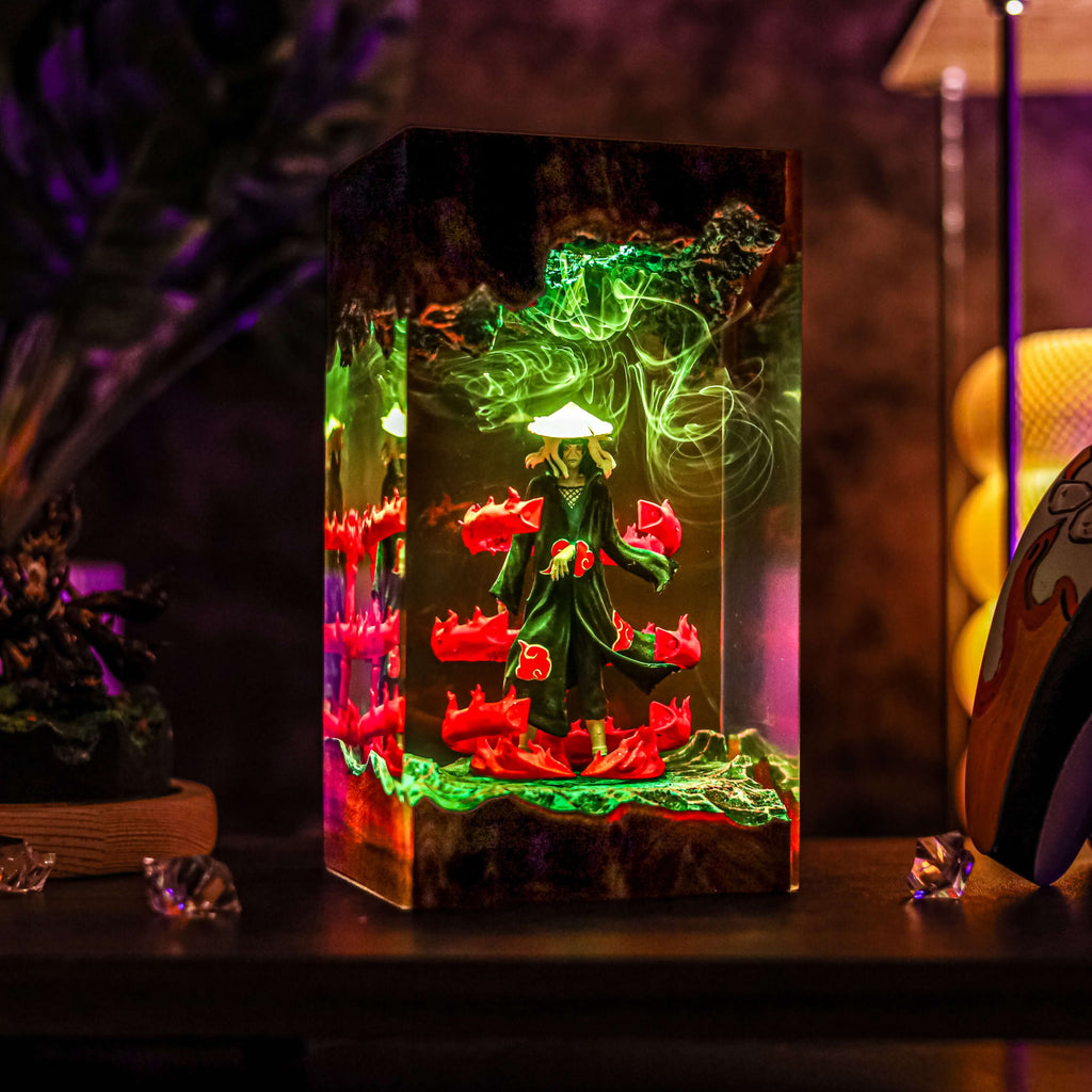 Itachi Resin Lamp | USB-Powered LED | Lumiverse Resin