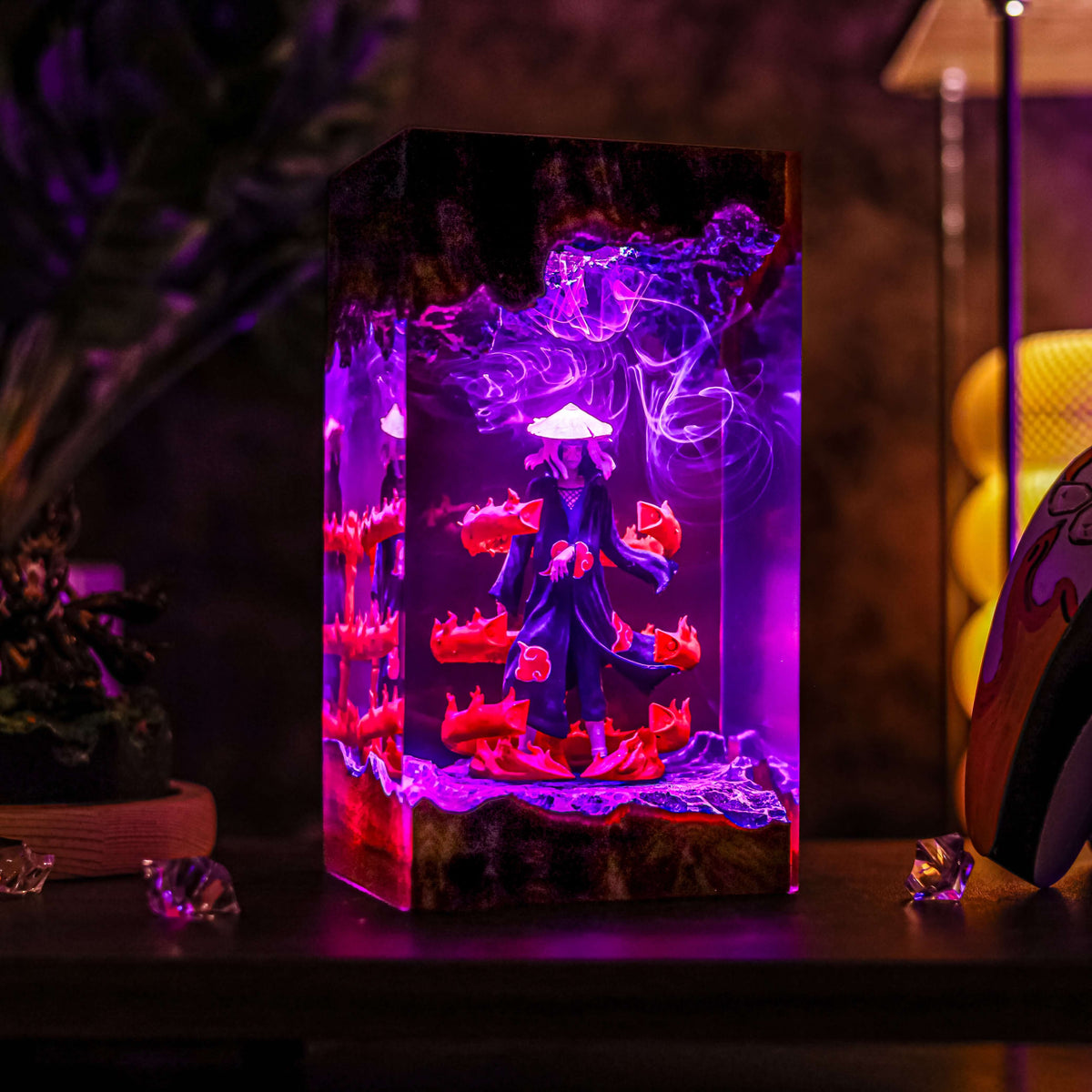 Itachi Resin Lamp | USB-Powered LED | Lumiverse Resin