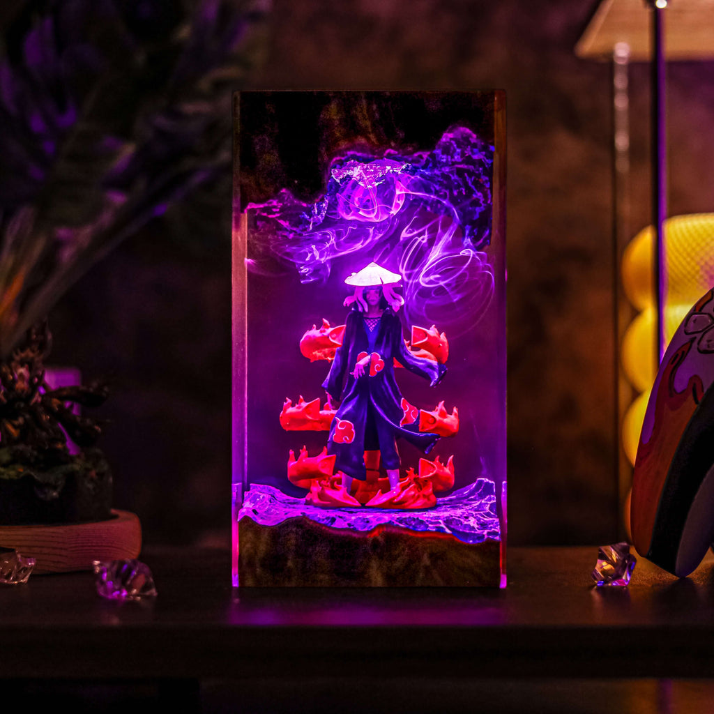 Itachi Resin Lamp | USB-Powered LED | Lumiverse Resin