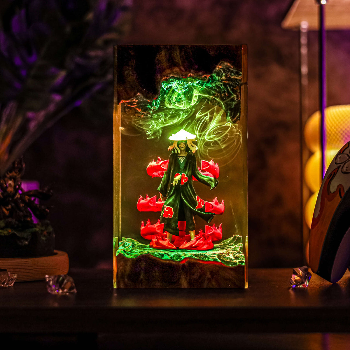 Itachi Resin Lamp | USB-Powered LED | Lumiverse Resin