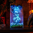 Jack Skellington Sally Resin Lamp | Warm LED Light NightmareBeforeChristmas | Lumiverse Resin