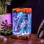 Jack Skellington Sally Resin Lamp | Handmade LED | Lumiverse Resin