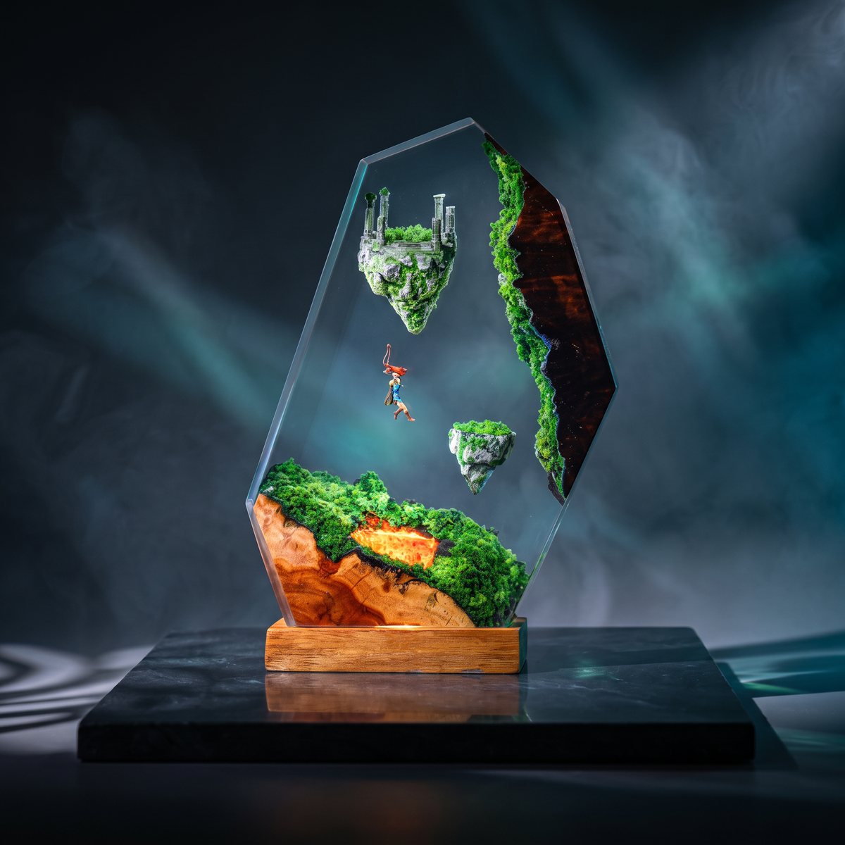 Link Resin Lamp | Multicolor LED Glow TheLegendOfZelda | Lumiverse Resin