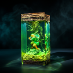 Link Resin Lamp | TheLegendOfZelda Gift | Lumiverse Resin