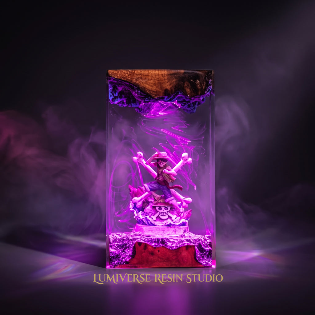 Luffy Gear 5 Resin Lamp | OnePiece Gift | Lumiverse Resin